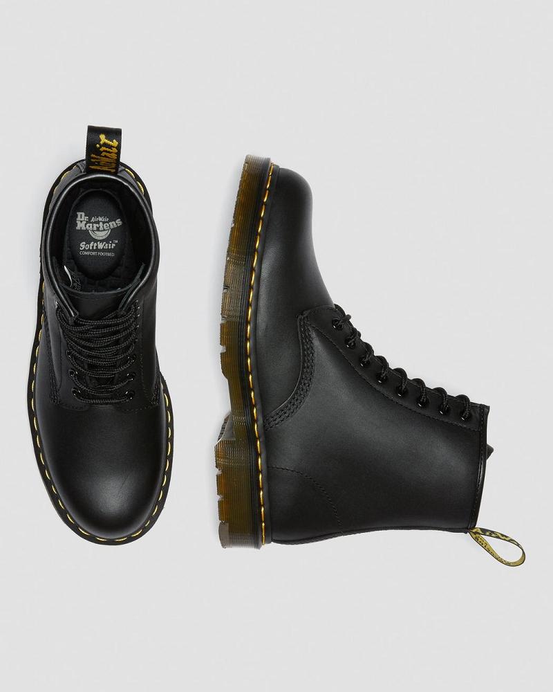 Dr Martens 1460 Slip Resistant Leren Veterlaarzen Heren Zwart | NL 279ZUT